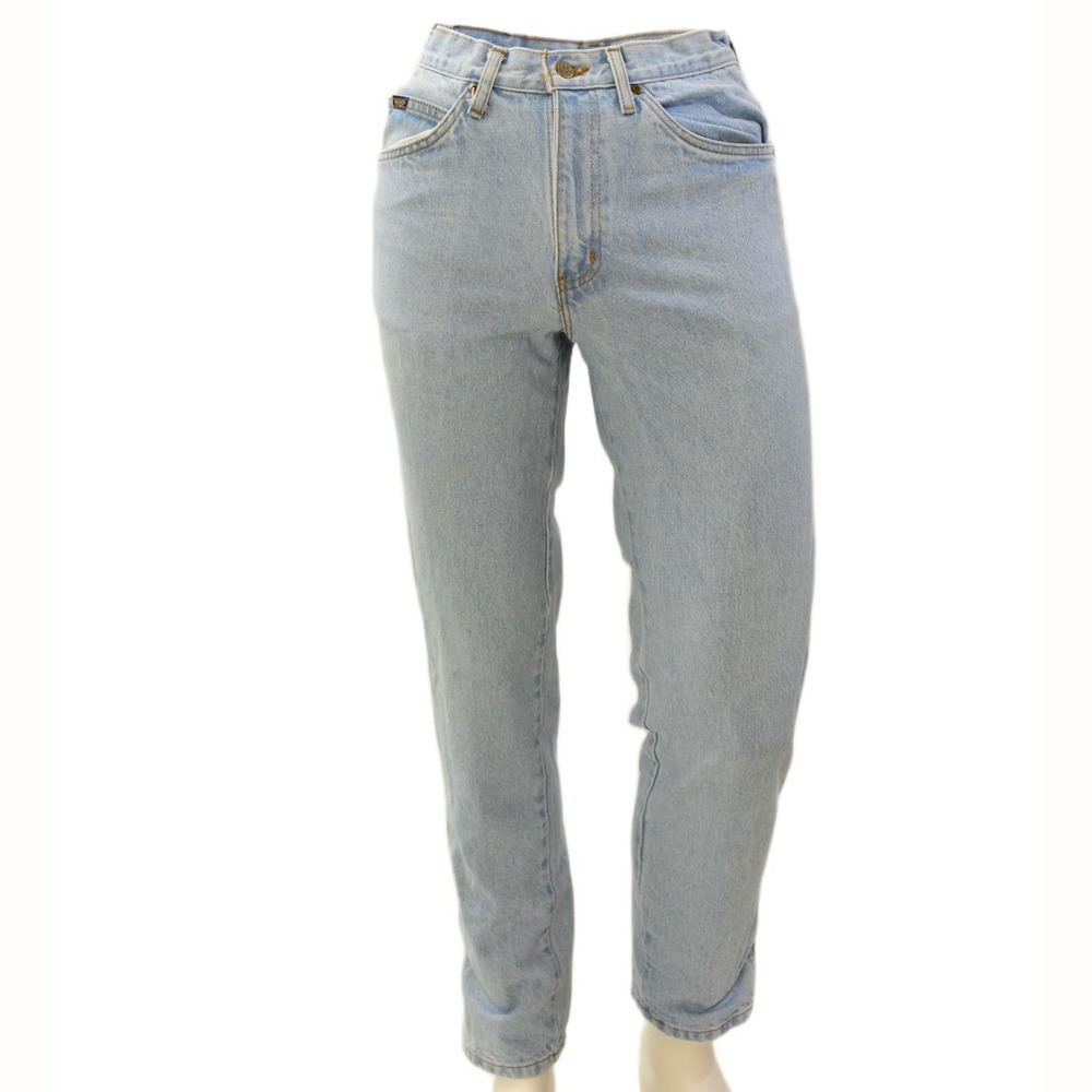 80s Vintage Light Wash Jeans Mens 31x32 Minimal Dad Fit Casual HIS by Chic
